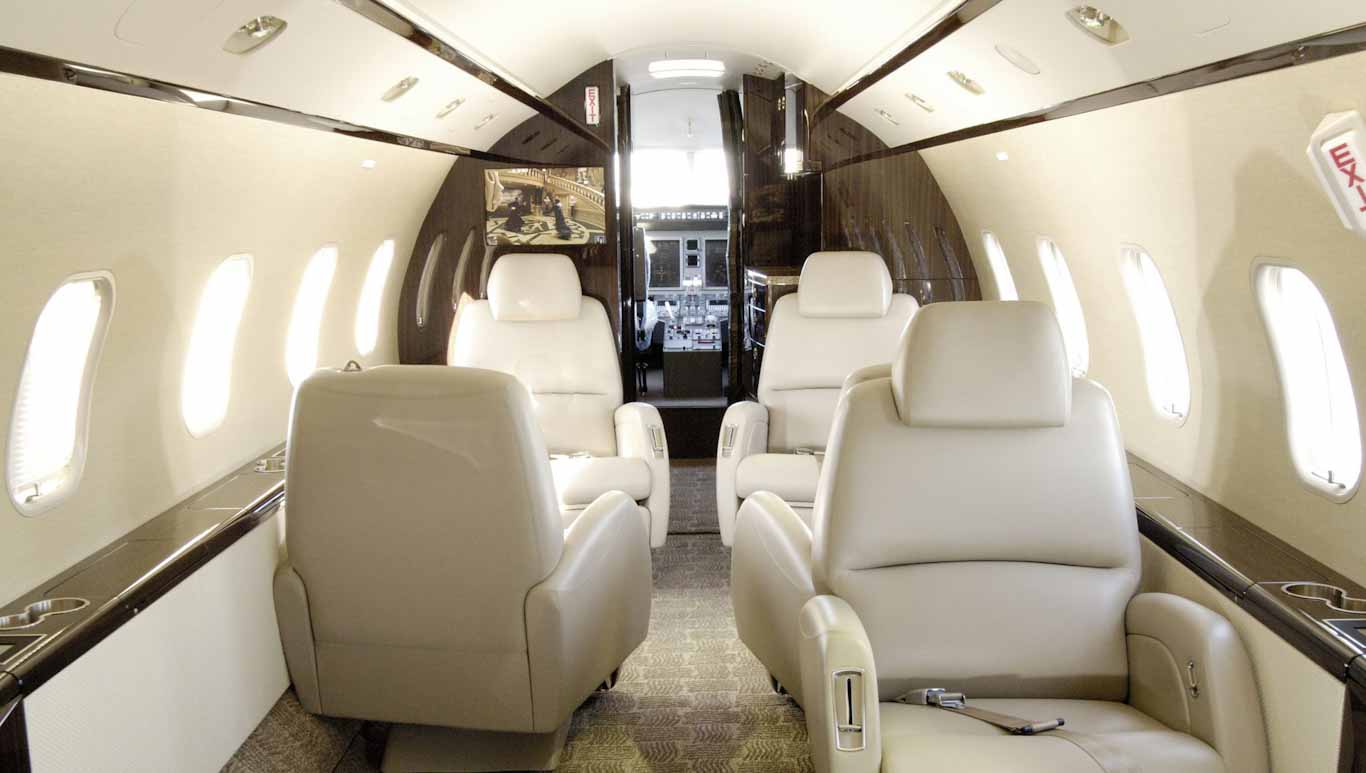 Mid-Size Jet Interior